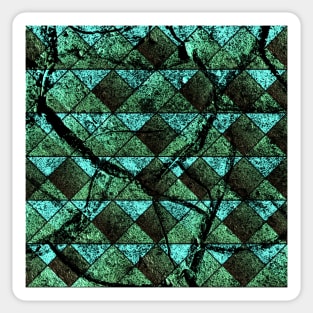 Distressed geometric pattern Sticker